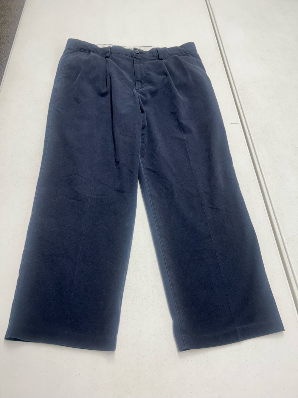 Dockers 36x29 Men's Wide-Leg Navy Dress Pants